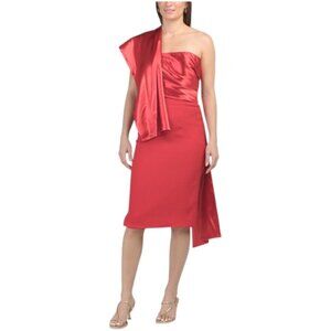 RENE BY RENE RUIZ Strapless Cocktail Midi Dress
